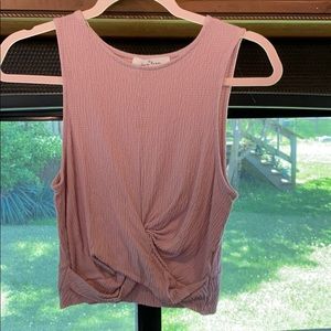 Blush Cropped Tank Top